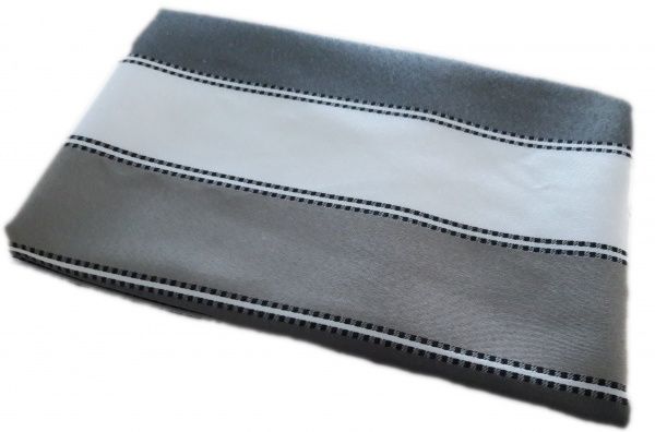 Скатертина Затишок 521-19/00 смужка 140x180 см сірий Едельвіка 