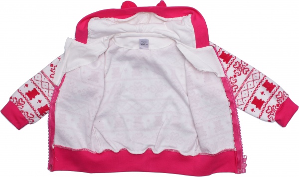 Комплект Фламінго святковий 674-513 білий із рожевим р.92 