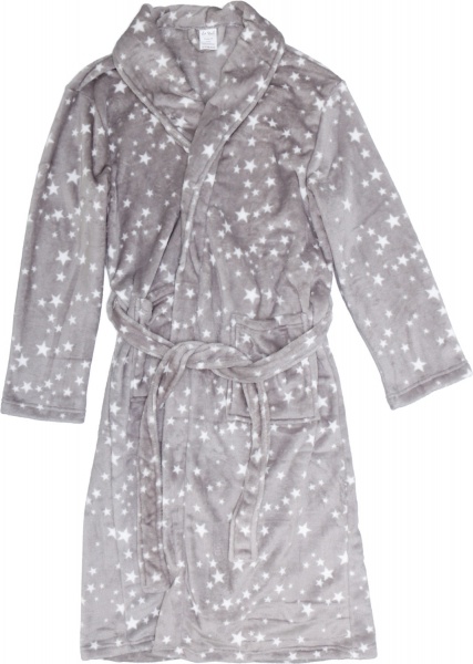 Халат женский La Nuit Звездочки р. XL серый 