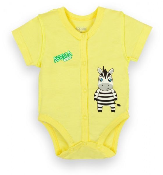 Боді для хлопчика GABBI ВD-21-2-1/1 р.62 жовтий 