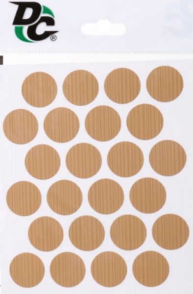 Заглушка на мініфікс самоклейка 24 шт. сосна DC