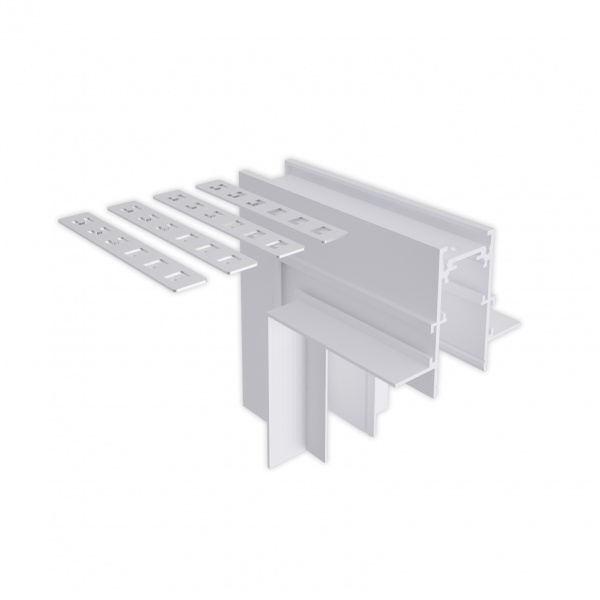 Соединитель угловой Hopfen внутренний 003 для шинопровода магнитного белый 365772 