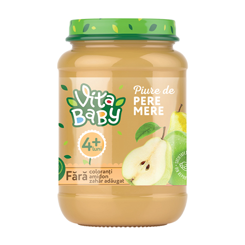 Пюре Vita Baby Груша-яблуко без цукру 