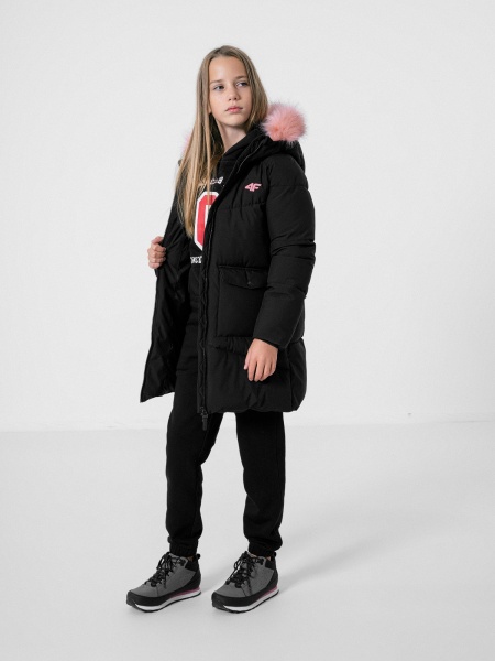 Куртка-парка 4F JACKET JKUDP004 HJZ22-JKUDP004-20S р.146 черный