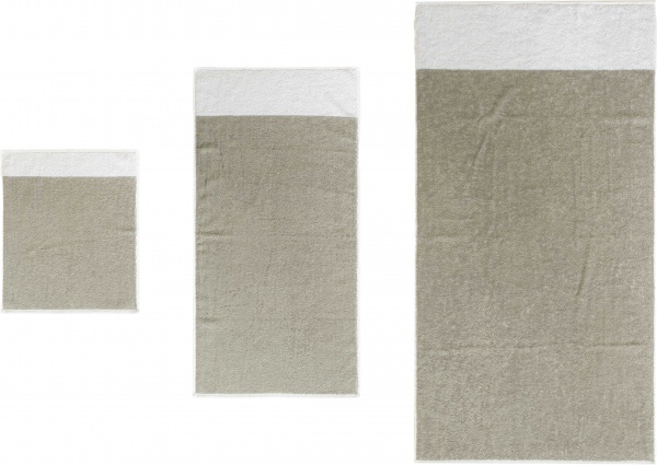 Полотенце 70x140 см белый с серым ABC 