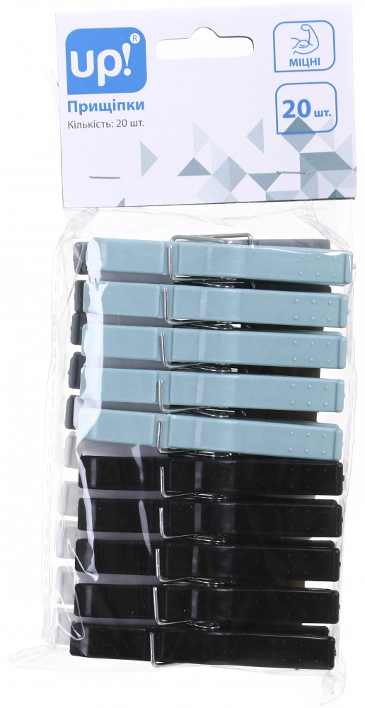 Прищепки пластик крепкие 20 шт. UP! (Underprice)