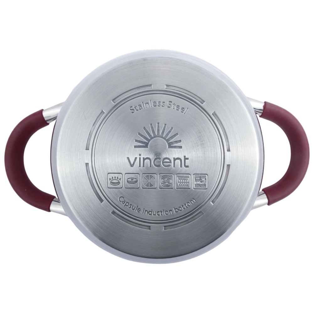 Кастрюля с крышкой Vincent 16 см 1,6 л VC-3187-16