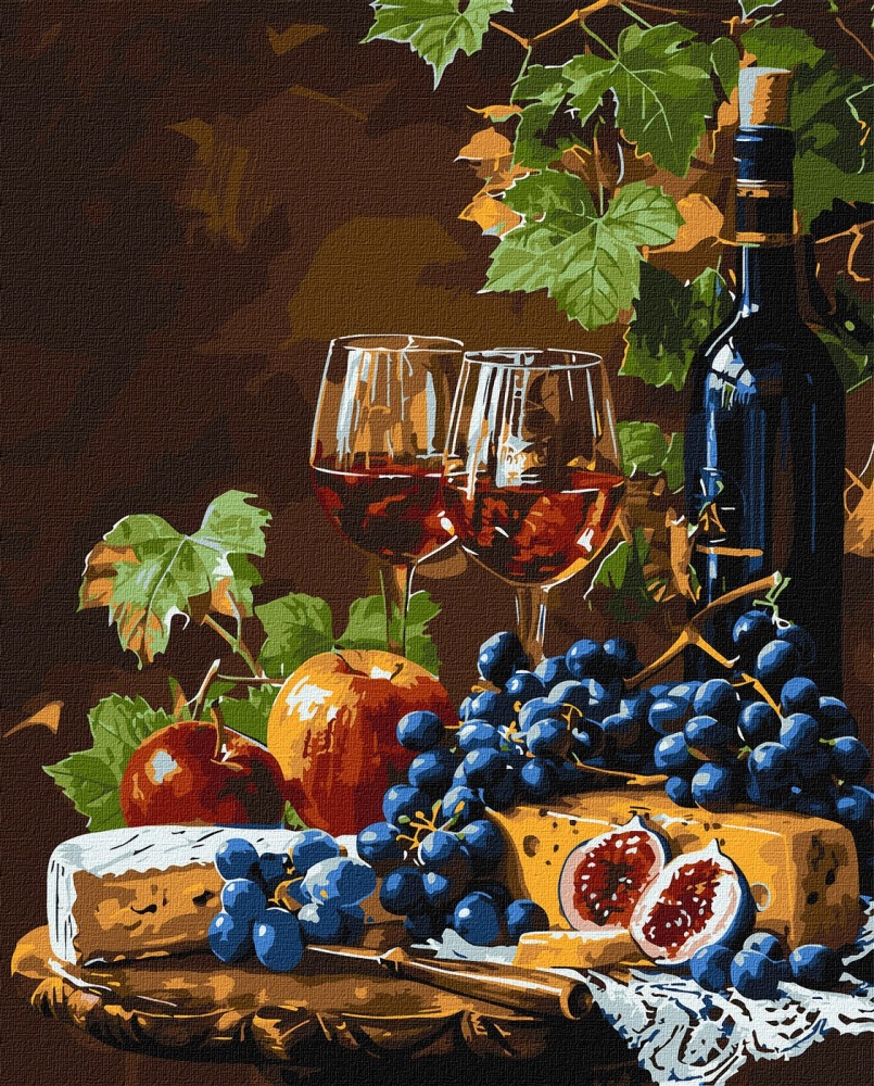 Картина по номерам Любимое вино ©art_selena_ua Ideyka