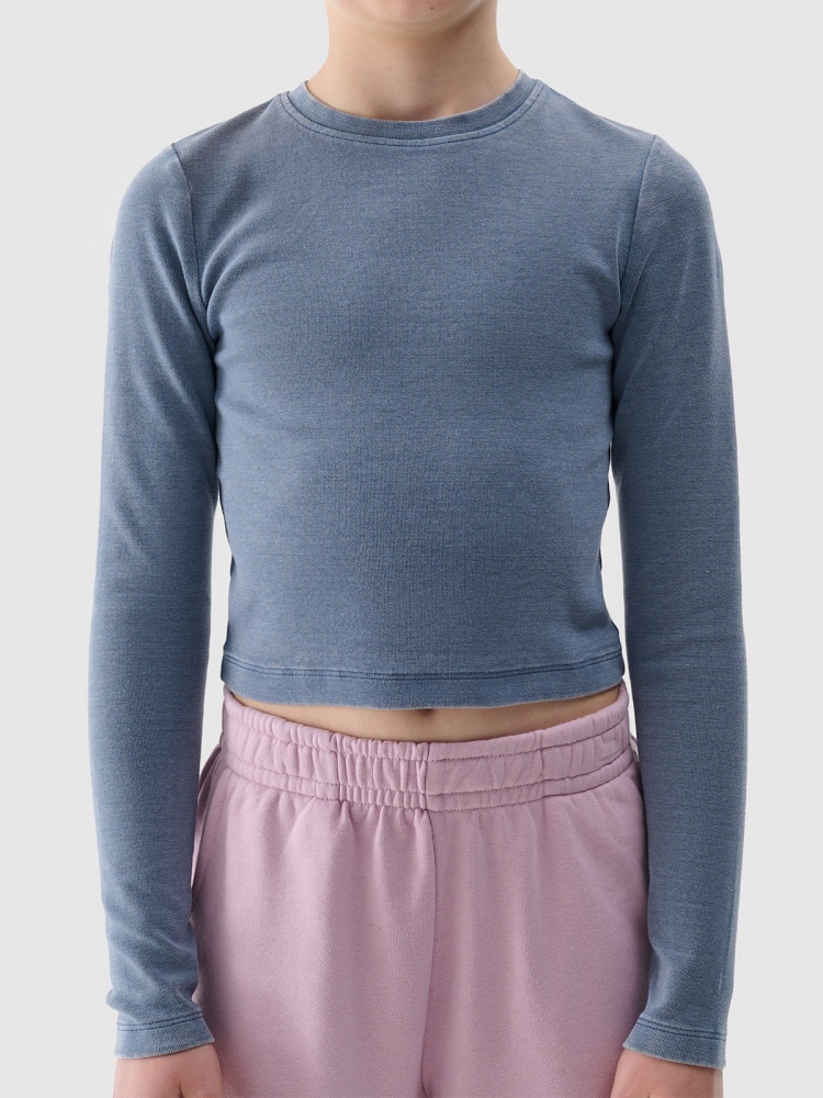 Лонгслив 4F LONGSLEEVE F430 4FJWSS25TLONF430-32S р.152 синий