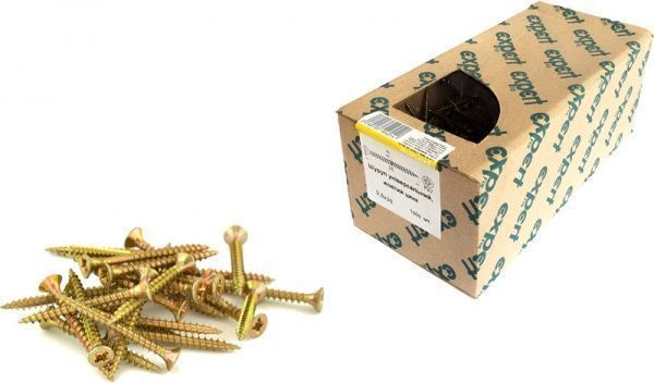 Шуруп универсальный потайная головка 3,5х35 мм 1000 шт ЦЖ 3,5x35 мм 1000 шт. Expert Fix