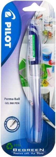 Ручка гелева Pilot PERMABALL BL-PB-M-L синя 