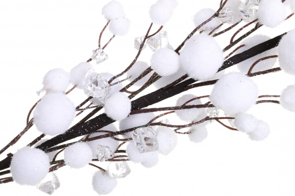 Декорація новорічна Гілка з кулями 75 см EPI-15A7384 