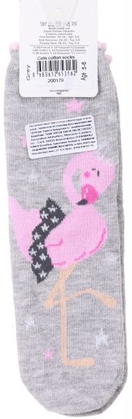 Носки для девочек ARTI 200179 р.5-6 серый 