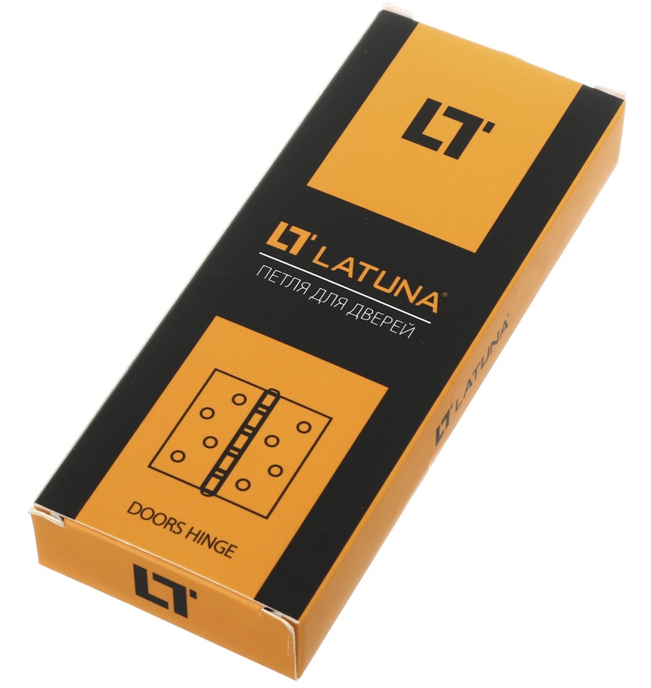 Петля Latuna для дверей накладная AB 100x42x2 мм старая бронза универсальная 2 шт.