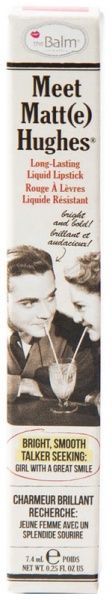 Помада рідка матова theBalm Meet Matte Hughes Devoted Bright Red 7,4 мл
