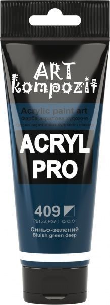 Краска акриловая 409 сине-зеленый 75 мл ART Kompozit