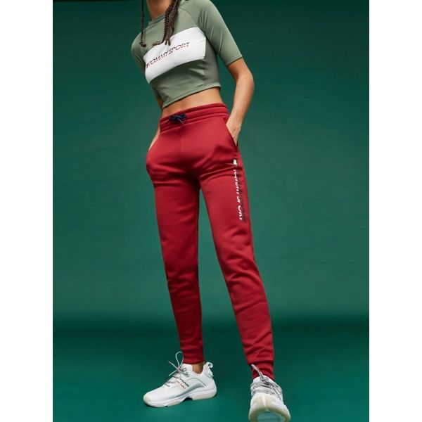 Брюки Tommy Hilfiger FLEECE JOGGER BIG LOGO S10S100289607 р. XS красный