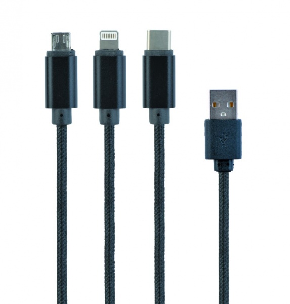 Кабель Cablexpert 1 м (CC-USB2-AM31-1M) BM-тато/Lightning/Micro/Type-C 