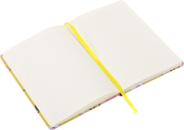 Блокнот Летние цветы 21x14,5 см желтый