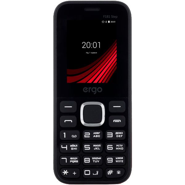 Мобильный телефон ERGO F181 Step Black