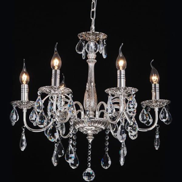 Люстра WunderLicht 3969-46 5x60 Вт E14 прозрачный 