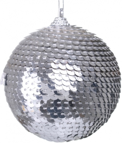 Набор елочных шаров ПіонеR d 80 мм серебряный 92140-PN