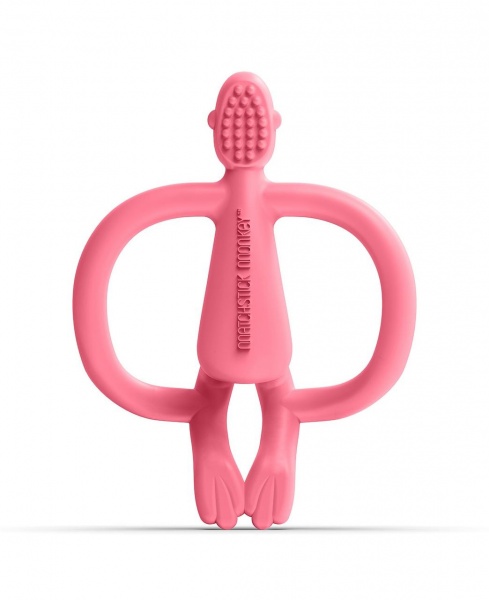 Прорезыватель Matchstick Monkey Обезьянка светло-розовая 11 см (MM-ONT-018)