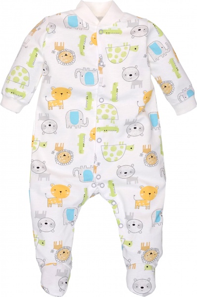 Комбинезон для мальчика Татошка р.62 белый с принтом 1502206афр 