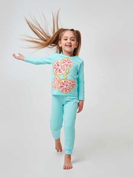 Пижама детская для девочек Smil р.104 синий 