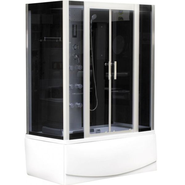 Гидромассажный бокс Erlit ER4515TP-C4 1500*850*2150 профиль сатин, стекло графит