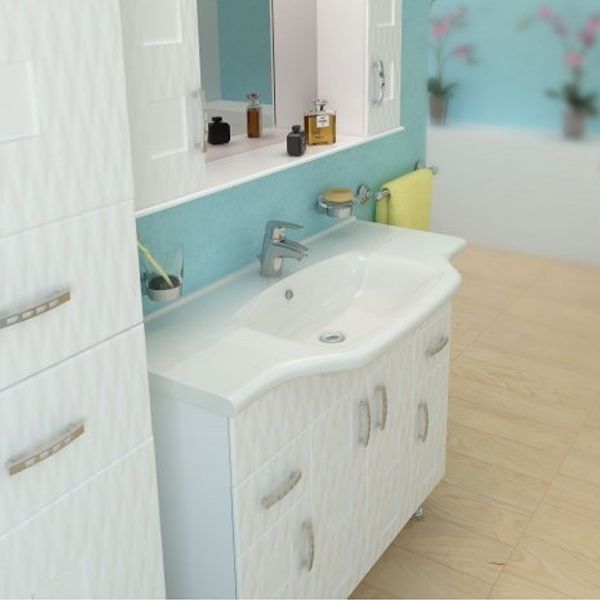 Тумба підлогова Aqua Rodos Ассоль 100 з умивальником New Klasik 081300-u