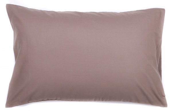 Наволочка гладкофарбована 50x70 см мокко Моно 