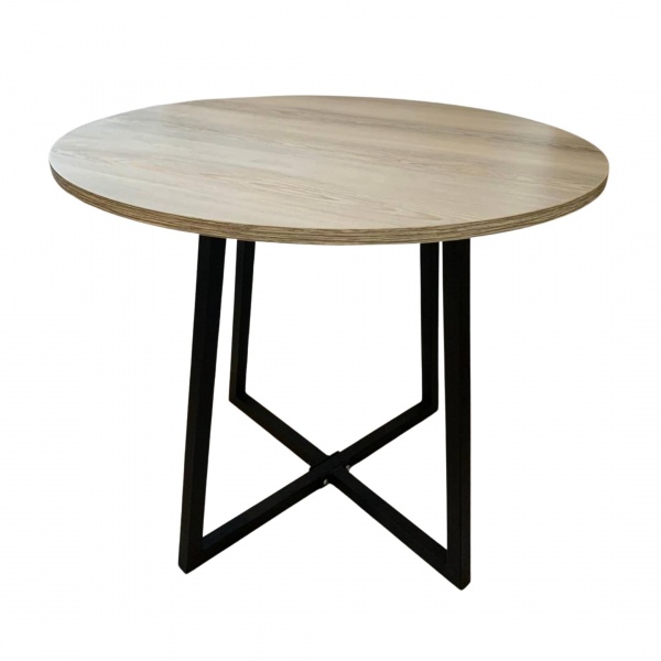 Стол круглый на металлической основе Stern Аспен 750х800 мм 