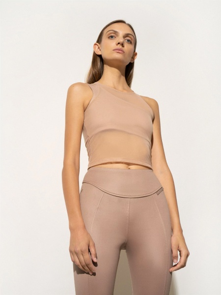 Майка 4F TSHIRT F144 4FSS22TTSHF144-82S р.XS бежевий