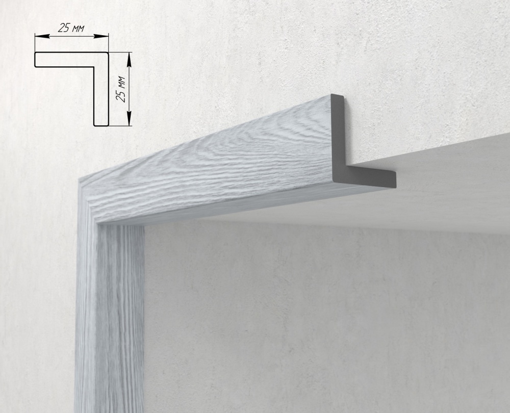 Угловой элемент 134-184 2800x25x25мм