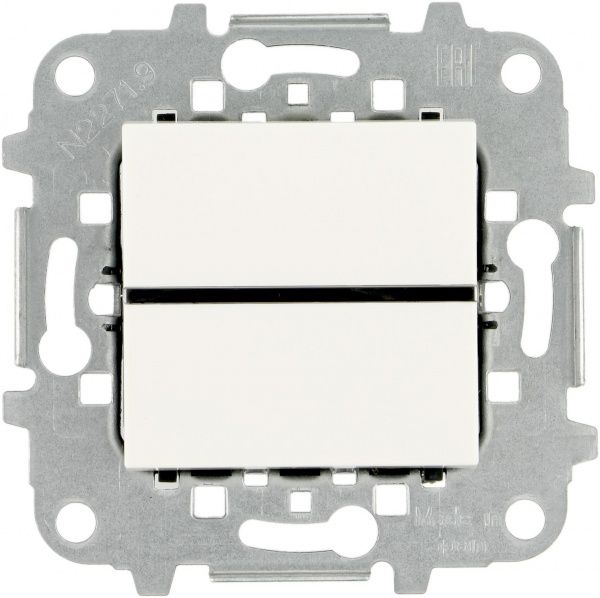 Вимикач одноклавішний ABB Zenit без підсвітки 10 А 230В IP20 білий N2201 BL Z