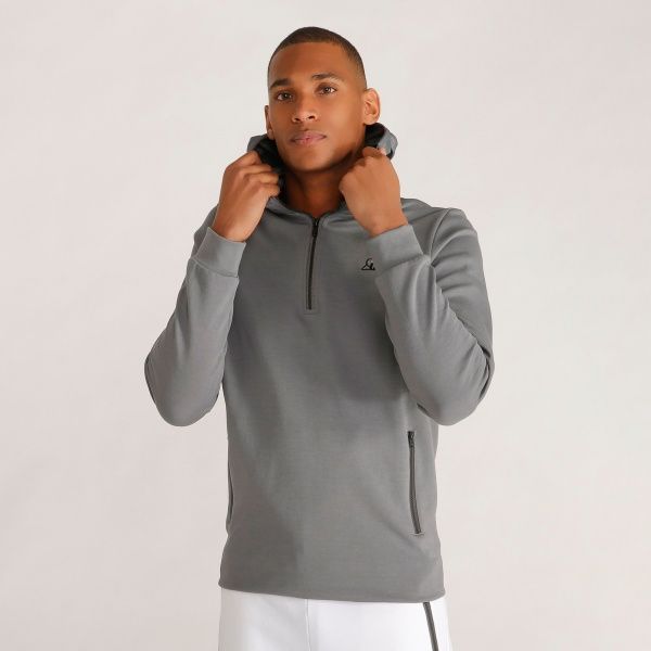 Джемпер Le Coq Sportif TECH HOODY 1/2 ZIP N°1 M 1910437-LCS р. XL сірий