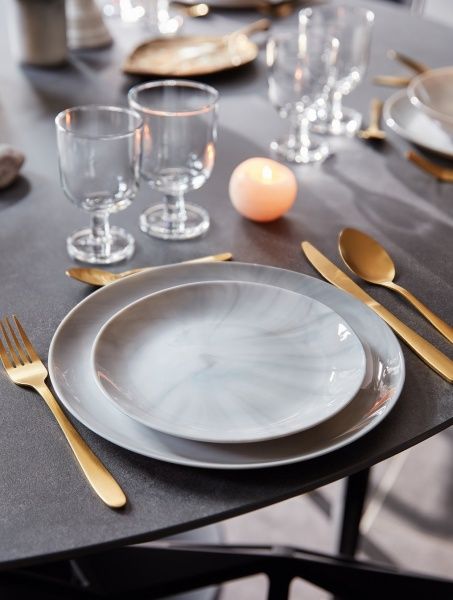 Сервиз столовый Diwali Marble Granit 19 предметов Luminarc