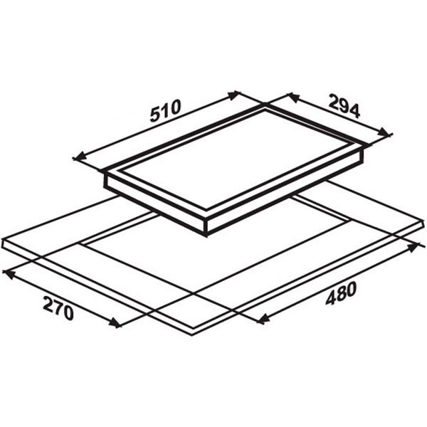 Варильна поверхня Interline TQ 3205 BK/H2