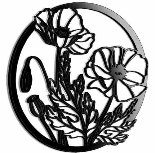 Панно Мак PN180 46x46 см 