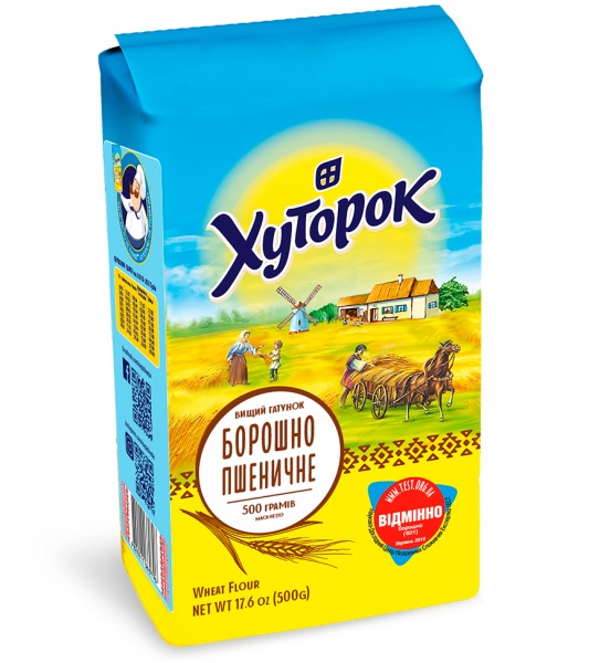 Мука пшеничная ТМ Хуторок 500 г