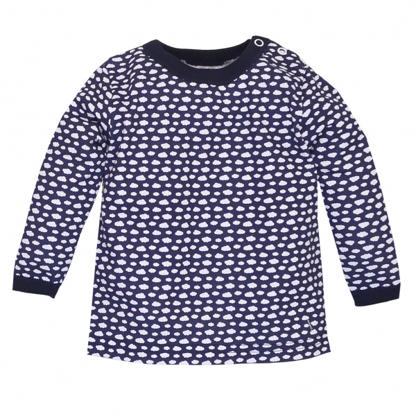 Кофта унисекс Татошка р.74 синий с принтом 0406204туч 