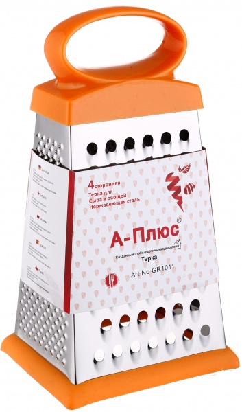 Тертка чотиристороння конус нержавіюча сталь A-PLUS