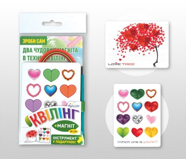 Набор для квиллинга Сердца-1 QM-1345 Бумагия 