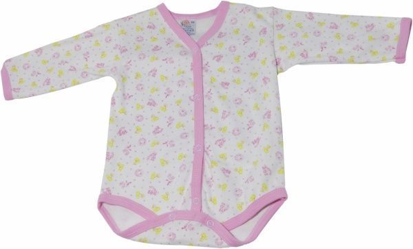 Боди для девочки Моя планета Б 2302 р.56 белый/с принтом 