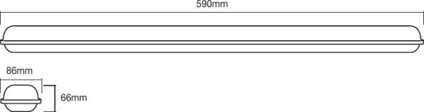 Светильник линейный Ledvance LED 18 Вт 4000 К белый 