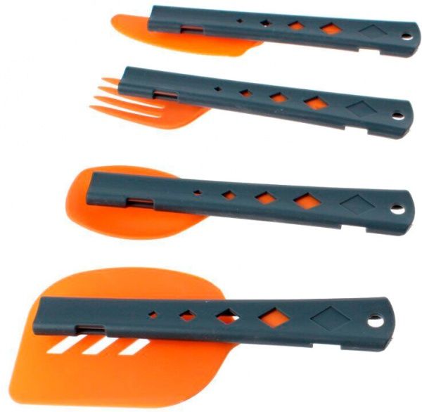 Набір столових приборів Summit 4PC Cutlery & Spatula Set Orange