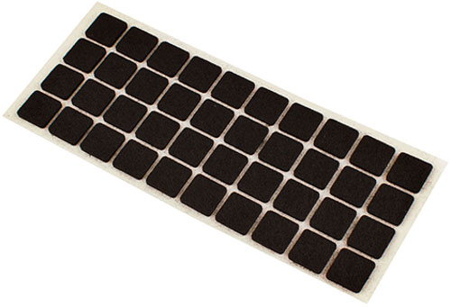 Самоклейка для ніжок 20х20 мм чорна 40 шт.