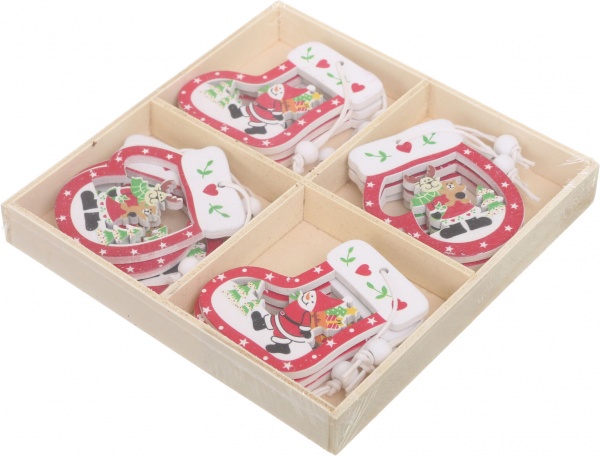 Декоративная подвеска Новогодняя 6 см в ассортименте 6014-47