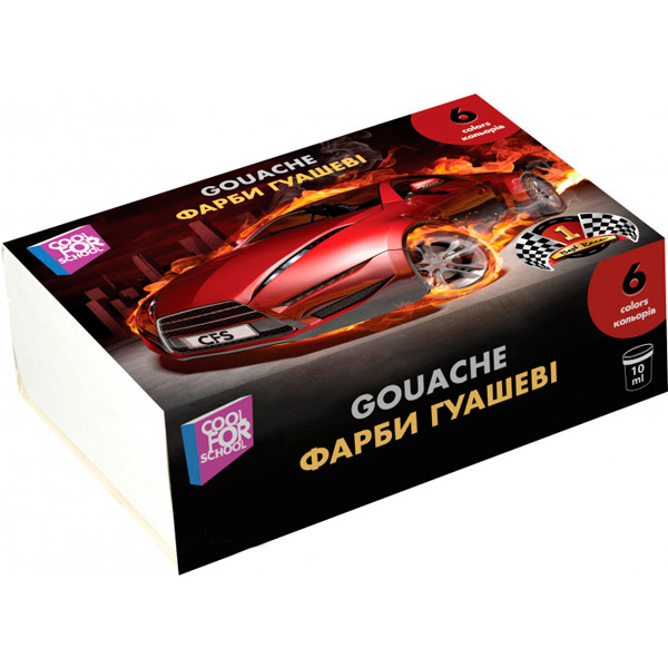 Фарба гуашева Cool For School Best Race 6 кольорів